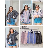 B8 Shirt Large Size Fat Man Plump Girl Stripe Chest 38-62 Inches