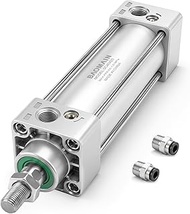 Baomain Pneumatic Air Cylinder SC 40 x 25, PT 1/4 Port, 1.57" Bore, 0.98" Stroke, Single Rod Double 