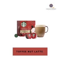 [ส่งเร็วพิเศษ!] starbucksแคปซูลกาแฟ TOFFEE NUT LATTE แคปซูลกาแฟคั่วบด 12 แคปซูล 1 กล่อง