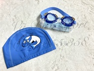 Combo Kính Bơi Conquest mã BL31 + Nón bơi chống nước Dễ thương cho bé