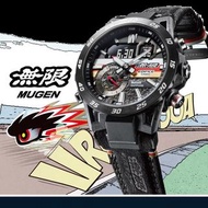 太子/銅鑼灣門市 Casio EDIFICE X MUGEN ECB-40MU-1A ECB-40MU ECB-40 無限 賽車 Honda Car Racing Limited Edition 聯乘 Collaboration crossover 熱賣 人氣 Alcantara Strap 100% New 現貨發售