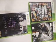 Xbox 360 Game GTA RESIDENT EVIL WATCH DOGS