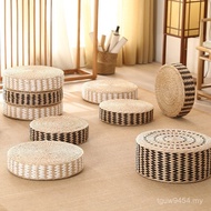Household Cushion Woven Pastoral Futon Handmade Japanese Style Floating Cushion Round Futon Tatami W