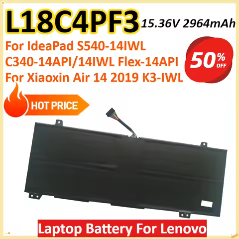 L18C4PF3 15.36V 2964mAh Laptop Battery For Lenovo IdeaPad S540-14IWL C340-14API/14IWL Flex-14API For