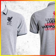 เสื้อโปโล ลิขสิทธิ์แท้  Liverpool ( ชาย ) รุ่นLFC006 สีเทา