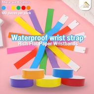Party event identification bracelet disposable waterproof wristband wrist tag 100 pieces