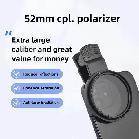 52mm CPL Phone Filter Clip Plastic Filter 52mm ND2-400 Filter Holder Camera Lens Filter For iPhone 1