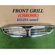 FRONT BUMPER GRILLE (CHROME) SARONG DEPAN FRONT GRILL PERODUA KELISA 2000 2001 (FIRST MODEL BUMPER)