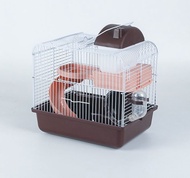 #HAMSTER002 - New 2 Layers Hamster Playing House Small Mouse Pet Running Wheel Cage Play Box