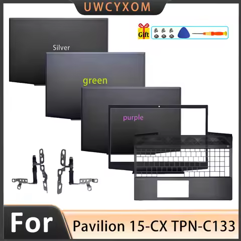 NEW For Pavilion 15-CX TPN-C133 Laptop Shell LCD Top cover/Back Cover/Front Bezel/Hinges/Bottom Case
