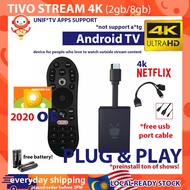 TiVo Stream 4K International Global Version Android TV 9.0 OS Media Player global version