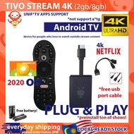 TiVo Stream 4K International Global Version Android TV 9.0 OS Media Player global version