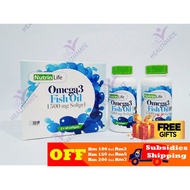 NutrinLife Omega 3 Fish Oil 1500 mg Softgel (2 x 60's)