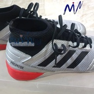 Sepatu Futsal Adidas Predator Original Second Like New - Abu Silver