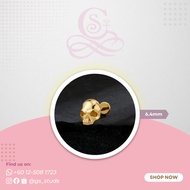 TITANIUM ASTM F-136 SIMPLE SKULL DESIGN (GOLD)