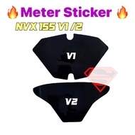 YAMAHA NVX / NVX-V2 METER STICKER (ST) // NVX155 NVX 155 V1 V2 METER TINTED STICKER BLACK SMOKE GELA