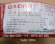 [CADIVI] DÂY ĐIỆN ĐƠN 1.5 - Cuộn 100m