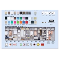 (7.5'X6.5') and 7.5'x7' x 7.5'x8' & 7.5'x9'ft SLIDING DOOR WARDROBE( AntyJump Door)