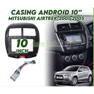 ASX Mitsubishi 10”inch player casing android player with pnp power socket