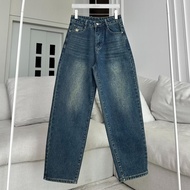 PTJ30163กางเกงยีนส์ทรงบอลลูน