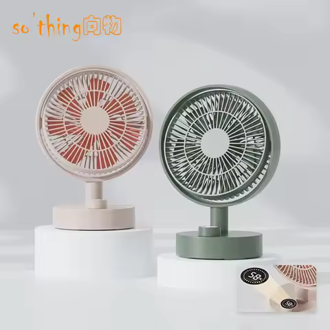 Mi Desktop Electric Fan Shaking Head Intelligent Digital Display Home Mini Cooling Fan Type-C Charge