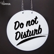 Sign Do Not Disturb | Acrylic Embossed Sign Board