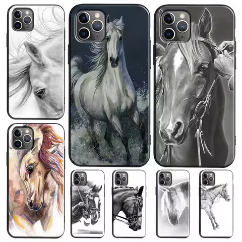 Horse Sketch Funda For OPPO Reno 7 8 Lite 14 F 13F 12F 11F 13 12 11 10 Pro OPPO Find X9 X8 X6 X5 Pro