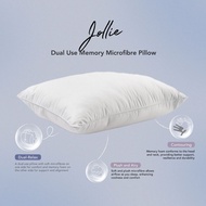 Hooga Wellness JOLLIE Dual Use Memory Microfibre Pillow | Memory Foam Pillow | Neck Support | Anti D
