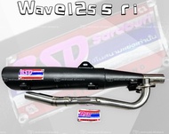 ท่อBSD🇹🇭. โบ้สวนดอก🌺 เวฟ125  S R I.ดรีม125  57-59ไม่ชัก ผ่าเปิดไส้แป๊บแถมสติ้กเกอร์ร้าน3Mแท้💯สอบถามห