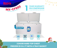 Matrix Aircon Shop PH - MX-CF600 Matrix 22cuft 2-Door Hardtop Chest Freezer with 4 Tray Baskets - La