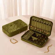 Necklace Storage Box High-End Flannel New Style 2025 Multifunctional Earrings Velvet Storage Box Jew