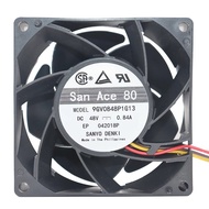 New Sanyo 9GV0848P1G13 8038 48V 0.84A 4-wire PWM temperature control high-end fan