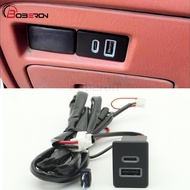 Car USB Charger PD Fast Phone Charging QC3.0 Dual Port Interface Socket Adapter for Nissan Paladin P