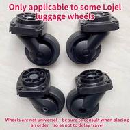 1 Pair LoJel Original Universal Wheel Replacement Luggage Wheels Black Double row Wheels for suitcas