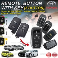 Toyota Alpahrd Vellfire ANH30 Noah Voxy Sienta Esquire Keyless Remote Housing Casing Cover Convert K