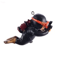 Tianmi Kawaii Resin Frogman Aquarium Ornaments Interesg Floag Decoration Simulated Mini Diver Fish  Aquarium Accessories Good