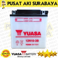 ORIGINAL YUASA 12N10 ACCU 12N10-3B 12V 10 AMPER AKI THUNDER VIAR KAISAR PIAGGIO PX 150 VESPA 12 VOLT 10 AH