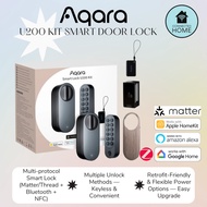 Aqara Smart Lock U200 – Matter/Thread Smart Deadbolt, Fingerprint NFC PIN Retrofit‑Friendly Homekit