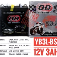 อะไหล่ แบตเตอรี่ โอดี YB3L-BS 12v 3Ah DASH NSR LS125 NICE PHANTOM FRESH RXZ JR Y100 SPARK LEO VICTOR