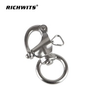 RICHWITS316Ring Rotating Spring Shackle Quick Shooter Camera Strap Buckle snap shackle