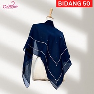 Bidang 50 [HIDAYU PREMIUM] IMELDA TUDUNG BAWAL COTTON BATU MANIK TABUR B50 B55 PREMIUM VOILE