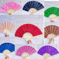 ♞,♘12pcs/pamaypay foldable Chinese plain fan plastic fan