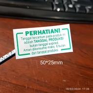 Product Sticker Date Production Expiration Date Food Drink Snack Sticker Instructions Using How to U