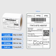 Giấy In Nhiệt Decal A6 100x150mm Tệp 500 Tem In Bill  TMĐT Cuộn A6 A7 Tem Trà Sữa Có Lớp Keo