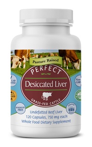 Perfect Supplements – Desiccated Beef Liver Capsules Grass Fed Supplement -Natural Source of Protein