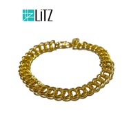 LITZ 916 (22K) Gold Bracelet (PX) LGB0068B (Width: 0.70cm)