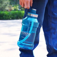 2l Water Bottle Large Capacity Plastic Cup Men's Portable Fitness Space Outdoor Sports Kettle With S