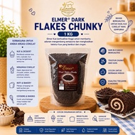 Elmer Flakes Chunky Dark 1KG Chocolate Flakes