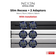 Nexen SLIM Recess Power Track + 2 Adaptors (with Installation) | Power Socket | Power Track Socket | E-Bar