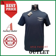 BAJU TSHIRT ROUNDNECK BLUEBLACK HACKETT ASTON MARTIN COTTON MADE IN EUROPE